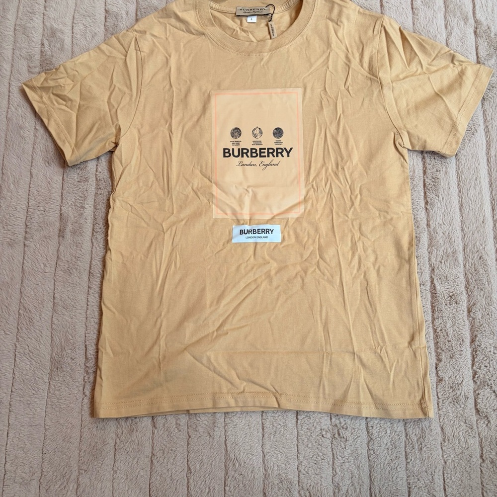 Burberry Tan Logo Tee